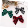3pcs Plaid Bow Clips for Boys and Girls Lightweight Hair Accessories for Girls Chic Bowknot Hairpins for Birthday and Special Occasions view 2