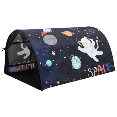 Bed Tent for Kids Lucky Castle Bed Tent Foldable Game House for Children Play Tents for Girls Boys Sleeping Canopy Playhouse