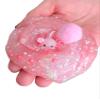 Pinky The Axolotl Clear Pigment Slime 4oz  Handmade Unscented Slime with Thick Stretchy Texture & Cute Charm Pack  Fun Sensory Toy for Ages 8+  Hoshimi Slimes view 3