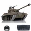 wheelfun Heng Long US in Stock, 1/16 Scale 7.0 Upgraded M26 Pershing RTR RC Tank 3838 Metal Tracks Smoke Generator 340 Rotating Turret Infrared Combat Lifting Barrel Light Sound Airsoft Tank view 1