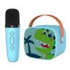 Snowall Mini Karaoke Machine for Kids, Portable Bluetooth Speaker with Wireless MicrophoneKids Music Player Toys for Girls and Boys,3,4, 5, 6, 7, 8+ Years Old, Teens Birthday (Green-Dinosaur) view 1