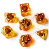 Bescon Dragon Eye RPG Dice Set of 7, Dragon Eye Polyhedral Dice, Amber Eye Set view 3