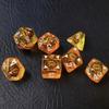 Bescon Dragon Eye RPG Dice Set of 7, Dragon Eye Polyhedral Dice, Amber Eye Set view 4