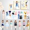 Daniel Axel Magnetic Princess Dress Up Paper Doll Pretend Play Toys Magnet People Clothes Puzzles Game for 3+ Year Old Girls Toddler,Preschool Learning Created Imagine Set Birthday Gift (F Set) view 1