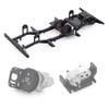 RXZIXYL 1/10 Scale Metal Chassis Frame with Transmission Transfer Case for RC Crawler Truck RC4WD Gelande II FJ40 G2 D90 TF2 Defender (Chassis) view 1