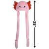 Axolotl Plush Hoodie Scarf Hat 3.5"-Pink view 2