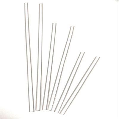 100pcs 8" x 4mm Flat Clear sticks for cake toppers cake pops or lollipops - Acrylic Plexiglass Sticks Transparent Clear, Strong and not bendy with length of 4,6 or 8 (100, 8in)