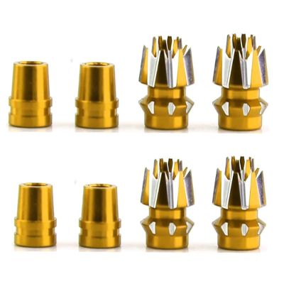 2 Sets Alloy M3 Size 3mm Transmitter 3D Stick Ends for Futaba/Spektrum DX7 FrSky Taranis X9 X7 RadioLink RC Multicopter Quadcopter(Yellow)