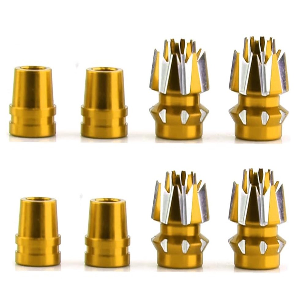 2 Sets Alloy M3 Size 3mm Transmitter 3D Stick Ends for Futaba/Spektrum DX7 FrSky Taranis X9 X7 RadioLink RC Multicopter Quadcopter(Yellow)