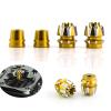 2 Sets Alloy M3 Size 3mm Transmitter 3D Stick Ends for Futaba/Spektrum DX7 FrSky Taranis X9 X7 RadioLink RC Multicopter Quadcopter(Yellow) view 4