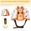 Baby Safety Helmet, Breathable Baby Head Protector for Crawling and Walking, Infant Soft Helmet, Anti-Collision, Ultra-Lightweight, Expandable and Adjustable Age 6m-24m (Orange Tiger) view 2
