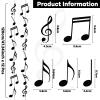 12 PCS Musical Note Banners Music Themed Party Decorations Hanging Swirl Musical Notes Garland Kit Music Note Paper Cutouts for Music Concert Music Themed Birthday Wedding Baby Shower Party Decor view 2