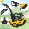 INFANS 3 in 1 Ride on Push Car, Licensed Lamborghini Baby Stroller Sliding Walking with Parent Control Handle, Music, Headlight, Under Seat Storage, Kids Foot-to-Floor Toy for 18-60 Months (Yellow) view 3