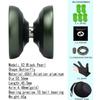Professional Responsive Yoyo, Aluminum Yo Yo for Kids Beginner, Replacement Unresponsive Ball Bearing for Advanced Yoyo Players + 1 Glove + 5 Yoyo Strings + 1 Ball Bag (Green) view 2