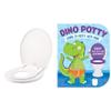 Little2Big 81SLOW 000 Toilet Seat with Built-In Potty Training Seat & Dino Potty-Engaging Illustrations and Fun view 1