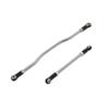 1/10 Steering Links 2Pcs Metal Adjustable Steering Linkage Servo Link Pull Rod for 1/10 RC Crawler Axial Capra 1.9 Unlimited Trail Buggy RTR Upgrades Accessories (1/10 Capra Steering Links Black) view 1