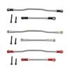 1/10 Steering Links 2Pcs Metal Adjustable Steering Linkage Servo Link Pull Rod for 1/10 RC Crawler Axial Capra 1.9 Unlimited Trail Buggy RTR Upgrades Accessories (1/10 Capra Steering Links Black) view 2