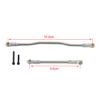 1/10 Steering Links 2Pcs Metal Adjustable Steering Linkage Servo Link Pull Rod for 1/10 RC Crawler Axial Capra 1.9 Unlimited Trail Buggy RTR Upgrades Accessories (1/10 Capra Steering Links Black) view 4