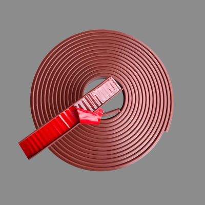 3.2ft U Shape Furniture Edge Banding Self Adhesive Flexible Edge Guard Edge Banding, TPE Edge Protector Strip, Corner and Edge Bumper Guards, Edge Protector for Cabinet R(Size:25mm,Color:Wine red,)