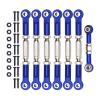 Aluminum Adjustable Turnbuckles Camber Link Upgrade Parts for Traxxas 1/10 Rustler 2WD/4X4, Slash 4X4/2WD, Stampede 4X4/2WD VXL, Hoss 4x4, 7 PCS view 1