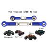 Aluminum Adjustable Turnbuckles Camber Link Upgrade Parts for Traxxas 1/10 Rustler 2WD/4X4, Slash 4X4/2WD, Stampede 4X4/2WD VXL, Hoss 4x4, 7 PCS view 2