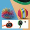 Smartwo Portable Paddles and Bouncy Balls Set for Kids or Adults Indoor Outdoor Activities, Sport Game for Beginner or Intermediate, Swing Racket in Beach Pool Backyard Playground Lawn Park or Court view 4
