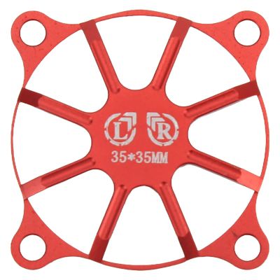 35mm ESC Cooling Fans Cover for RC Cars Boat Truck, Light Weight ESC Motor Heatsink Protector Aluminum Alloy Electric Motor Cooling Fan Cover 35 x 35mm(red)