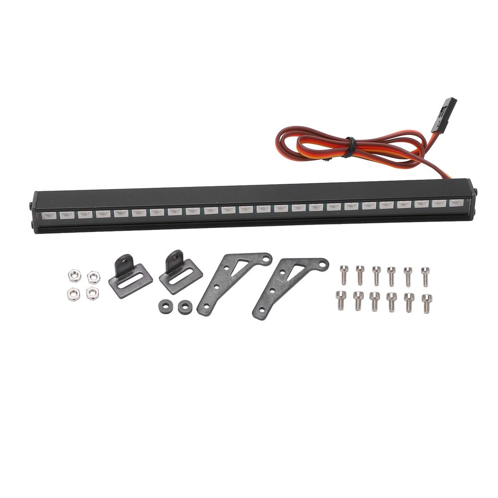 Ddewing RC Car Roof LED Light RC Car Roof Light Bar RC Car Roof LED Light Bar for 1/10 Remote Control Car Universal