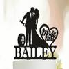 Snzazhe Auto Mechanic Wedding Cake Topper, Couple Wedding Cake Topper, Acrylic, Multicolored, 1 Count, Perfect for Engagement, Wedding, Anniversary, Birthday, Graduation, Party, Gift view 1