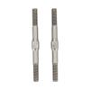 Pilipane 48mm Upgrade Part, 2Pcs RC Steel Turnbuckle, Turnbuckle Pull Rod, wear Resistance RC Turnbuckle Pull Rod for 1/10 RC Cars