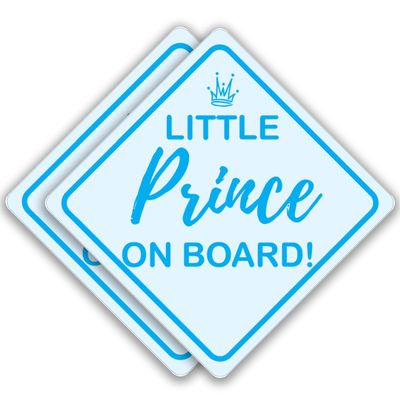 Baby on Board Sticker for Cars (Prince)