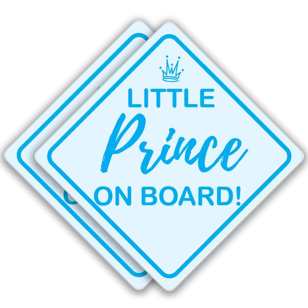Baby on Board Sticker for Cars (Prince)