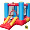 OLAKIDS Inflatable Bounce House, 3 in 1 Kids Jumping Castle with Large Bouncing Area, Slide, Basketball Rim, Indoor Outdoor Inflatable Obstacle Course with Carry Bag, Repair Kit (with 480W Blower) view 1