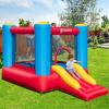 OLAKIDS Inflatable Bounce House, 3 in 1 Kids Jumping Castle with Large Bouncing Area, Slide, Basketball Rim, Indoor Outdoor Inflatable Obstacle Course with Carry Bag, Repair Kit (with 480W Blower) view 2