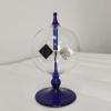 Solar Powered Crookes Radiometer Light Mill,4 Blades Rotating Glass Windmill/Educational Teaching Study Tool/Office Home (Blue) view 1