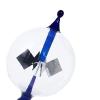 Solar Powered Crookes Radiometer Light Mill,4 Blades Rotating Glass Windmill/Educational Teaching Study Tool/Office Home (Blue) view 4