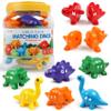 USATDD Matching Letters Dinosaur Toy, Double-Sided ABC Letters Dinosaur Match Game Preschool Fine Motor Toy with Uppercase Lowercase Alphabet, Educational Learning Toys for Toddlers Boys Girls view 1
