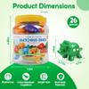 USATDD Matching Letters Dinosaur Toy, Double-Sided ABC Letters Dinosaur Match Game Preschool Fine Motor Toy with Uppercase Lowercase Alphabet, Educational Learning Toys for Toddlers Boys Girls view 4