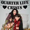 Quarter Life Crisis Banner Black Glitter Fun Birthday Party Decorations 25th Birthday Garland Happy Birthday Party Supplies for 25th Birthday view 3