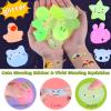 100 Pcs Mochi Squishy Toys for Party Favors for Kids Goodie Bags Stuffers, Squishies Mini Stress Relief Toys Glowing in The Dark for Christmas Party Favors Classroom Prizes Birthday Gifts for Kids view 2