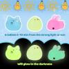 100 Pcs Mochi Squishy Toys for Party Favors for Kids Goodie Bags Stuffers, Squishies Mini Stress Relief Toys Glowing in The Dark for Christmas Party Favors Classroom Prizes Birthday Gifts for Kids view 3