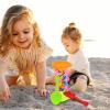 Alipis Kids Beach Toy Hourglass Sand Wheel Playset 10.6 Inch Water Sifting Funnel for Outdoor Sand and Water Play view 3