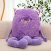 Arkdorz Cute Monster Plush Toy,12.6''Soft Monster Stuffed Animal Plush Pillow Gifts for Kids Boys Girls (Purple) view 2