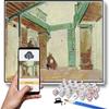 DIY Oil Painting Kit,Moroccan Courtyard Painting by Eugene Delacroix DIY Oil Painting Paint by Number Kits view 1