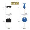 24 Pcs Boss Boy Cupcake Toppers, Kids Boys Birthday Baby Shower Party Dessert Toothpicks, Welcome Baby / 6 months/ 1st Birthday Party Decoration Food Sticks Cupcake Toppers view 3