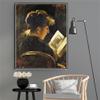 DIY Oil Painting Kit,Reading Woman Painting by Lovis Corinth DIY Oil Painting Paint by Number Kits view 3