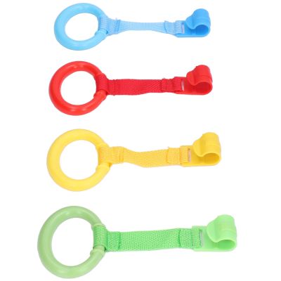 Pull Up Toy, Practical 4 Pcs 77g/2.7oz Infant Pull Up Bar Plastic Material for Families for Cribs
