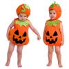 Spooktacular Creations Halloween Baby Pumpkin Costume, Cute Pumpkin Outfit with Hood For Toddler, Infants, Orange Sleeveless Halloween Costume for Dress Up Parties view 1