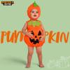 Spooktacular Creations Halloween Baby Pumpkin Costume, Cute Pumpkin Outfit with Hood For Toddler, Infants, Orange Sleeveless Halloween Costume for Dress Up Parties view 2