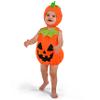 Spooktacular Creations Halloween Baby Pumpkin Costume, Cute Pumpkin Outfit with Hood For Toddler, Infants, Orange Sleeveless Halloween Costume for Dress Up Parties view 3